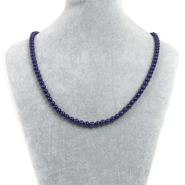 パワーストーン 天然石 シンプルストーンネックレス ラピスラズリ丸玉6mm
