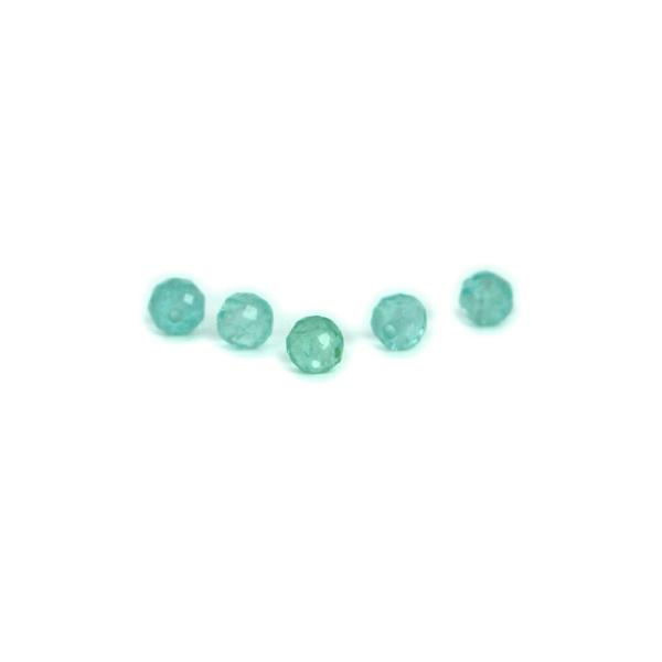 パワーストーン 天然石 ビーズ 1 粒売り アパタイト カット 4mm