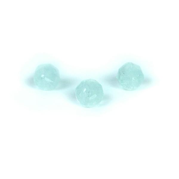 パワーストーン 天然石 ビーズ 1 粒売り アクアマリン 8mm 形 ダイヤカット