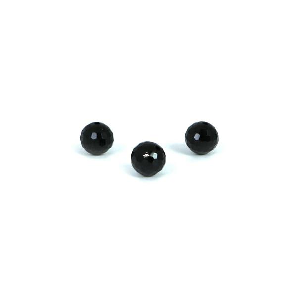 パワーストーン 天然石 ビーズ 1粒売り ブラックスピネル 多面カット 8mm