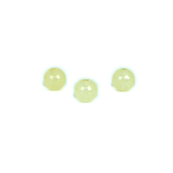 パワーストーン 天然石 ビーズ 1 粒売り カラージェード(レモン・染め) 丸玉 6mm