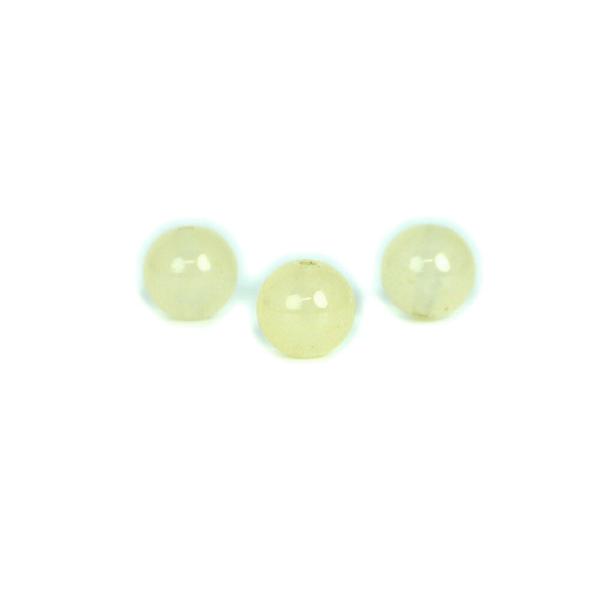 パワーストーン 天然石 ビーズ 1 粒売り カラージェード(レモン・染め) 丸玉 8mm