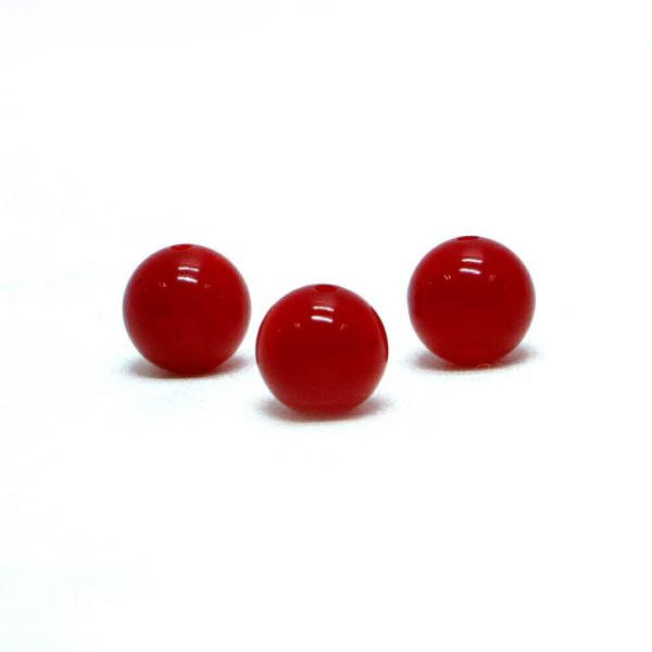 パワーストーン 天然石 ビーズ 1粒売り コーラル（さんご・染め）赤色 丸玉 8mm