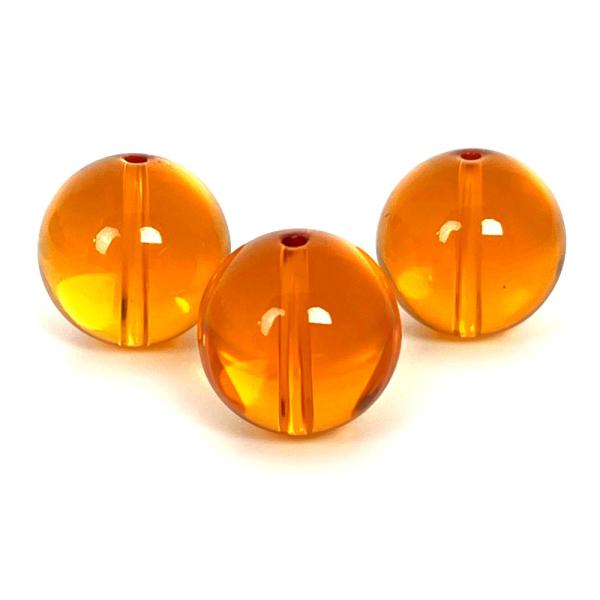 パワーストーン 天然石 ビーズ 1粒売り イエロークォーツ 丸玉 14mm