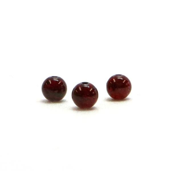 パワーストーン 天然石 ビーズ 1粒売り ガーネット 丸玉 4mm