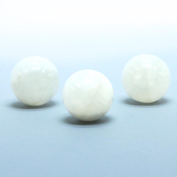 パワーストーン 天然石 ビーズ 1粒売り ムーンストーン（白） 丸玉 12mm