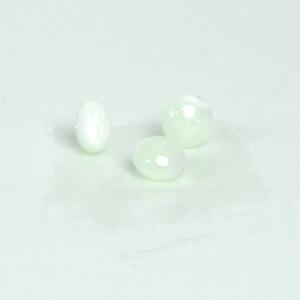 パワーストーン 天然石 ビーズ 1粒売り マザーオブパール（ホワイト） ボタン 4×6mm｜gembazaar