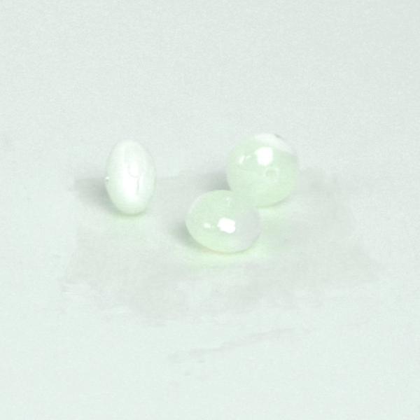 パワーストーン 天然石 ビーズ 1粒売り マザーオブパール（ホワイト） ボタン 4×6mm
