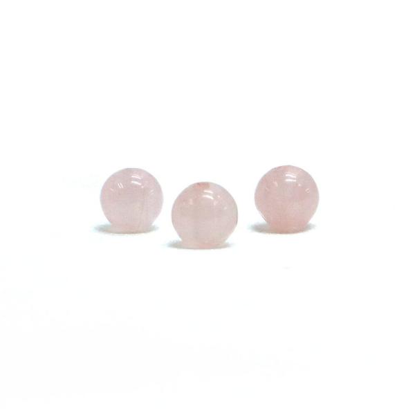 パワーストーン 天然石 ビーズ 1粒売り ローズクォーツ 丸玉 6mm