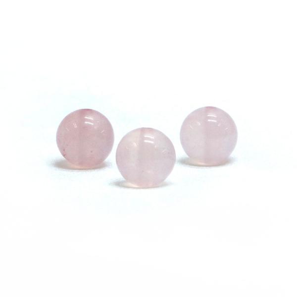 パワーストーン 天然石 ビーズ 1粒売り ローズクォーツ 丸玉 8mm
