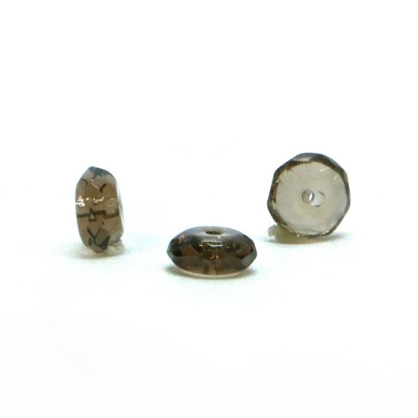 パワーストーン 天然石 ビーズ 1粒売り スモーキークォーツ ボタンカット 4×8mm