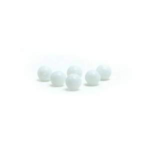 パワーストーン 天然石 ビーズ 1粒売り ホワイトオニキス（人工石） 丸玉 4mm｜gembazaar