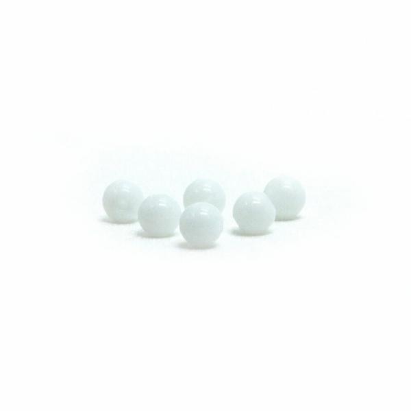 パワーストーン 天然石 ビーズ 1粒売り ホワイトオニキス（人工石） 丸玉 4mm