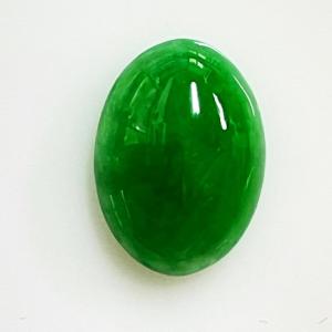 ヒスイ 翡翠 ジェダイト ルース 4.36ct 濃い緑 半透明 Kachin