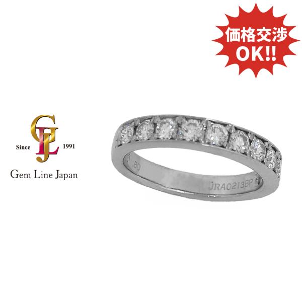 Pt950 ロイヤルアッシャー ハーフエタニティ JRA0213BP ダイヤモンド 0.80ct プ...