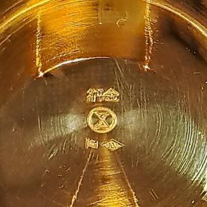 610.23g K24 検定マーク 純金製 金杯の詳細画像3