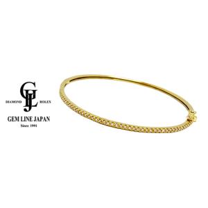 K18 ハーフ ダイヤモンド 0.50ct バングル