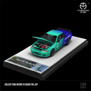 TIMEMICRO 1/64ミニカー ワイルドスピード MINI STATION 1/64 MINI STATION NISSAN GTR R35 3.0 ブルー 日産 ワイルド