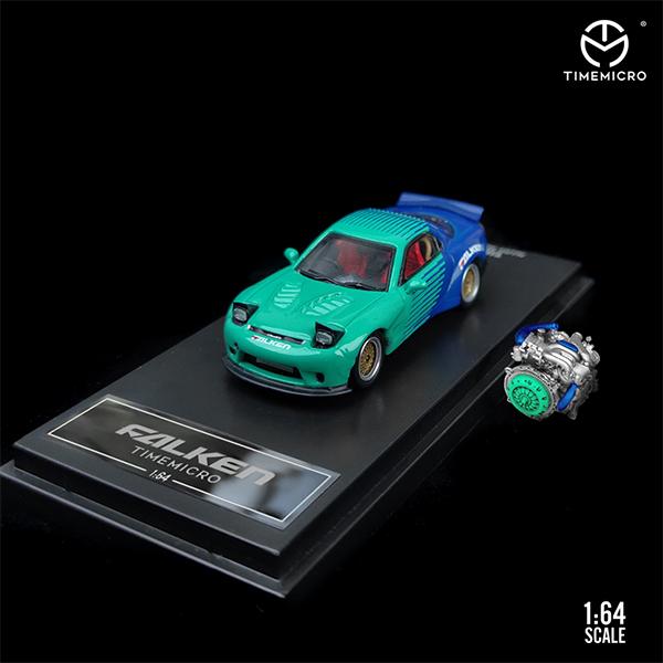 1/64　TIMEMICRO　マツダ　mazda　RX-7　エンジンフィギュア付き　FALKEN　フ...
