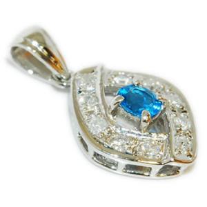 Pt パライバトルマリン-0.191ct&ダイヤモンド ミル打ち