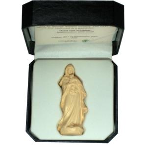 創業100年《レーピ》木彫り 聖母マリア像 20cm「ルネサンス」聖母子像