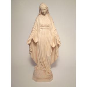 創業100年《レーピ》木彫り 聖母マリア像「無原罪」カラー仕上げ（手