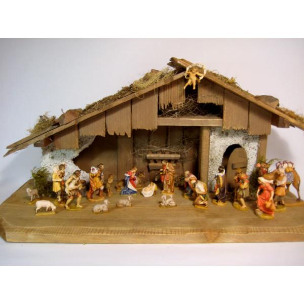 創業100年《レーピ》木彫り クリスマス人形 キリスト降誕セット（プレゼピオ）『ルパート』 人形：カ...