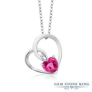 天然 ミスティックトパーズ (ピンク) ネックレス レディース ダイヤモンド シンプル プレゼント｜gemstoneking