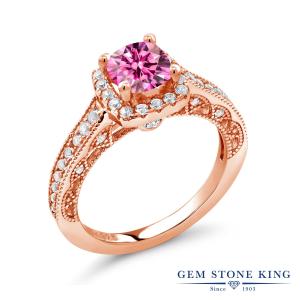 ピンク モアサナイト リング レディース 指輪 ピンクゴールド 加工 プレゼント 女性 ブランド