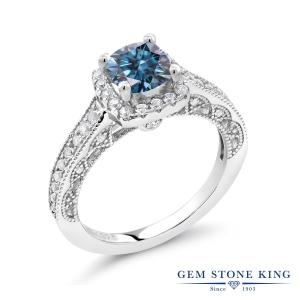 ブルー モアサナイト リング レディース 指輪 プレゼント 女性 ブランド