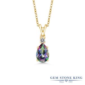 天然 ミスティック トパーズ ネックレス レディース イエローゴールド 加工 天然石 お守り ブランド｜Gem Stone King