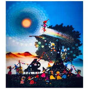 藤城清治【海の中のピアノ】限定500部/リトグラフ/版画/直筆 藤城清治【海の中のピアノ】限定500部/リトグラフ/版画/直筆