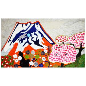 片岡球子 富士に献花 農鳥の富士に花々 豪華新品...の商品画像