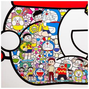 村上隆 おすわりドラえもん〜えへへ 特注アクリ...の詳細画像3