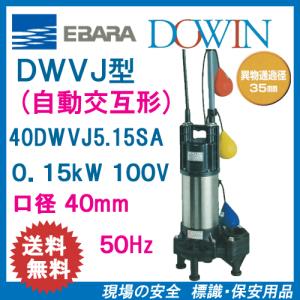 エバラ 樹脂製汚水・汚物用水中ポンプ 65DWV51．5 1．5kW