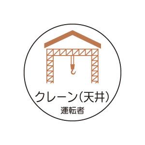 ヘルメット用ステッカー　370-80クレーン（天井）運転者　２枚組｜genba-anzen