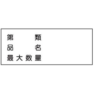 危険物標識　第　類〜３行Ｋ9１　メラミン鉄板製　ＫＥ9１　硬質樹脂板製｜genba-anzen