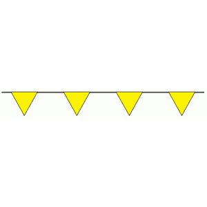 三角旗１０連タイプＮｏ．８−１０　黄無地｜genba-anzen