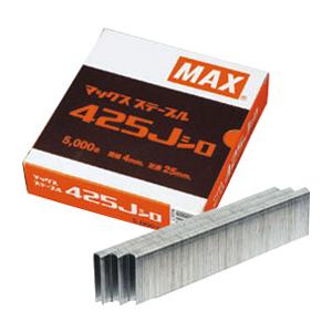 MAX Jステープル(肩幅4ミリ) ステン425J-S 25mm :5,000本 : 現場リズム 