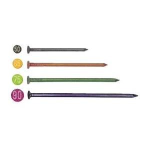 デジカラーN釘 黄緑 N-75 φ3.4×75 4kg箱（4kg箱×6箱/ケース）