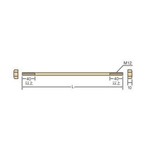 Z M12両ネジボルト　M12×300｜genba-rizumu