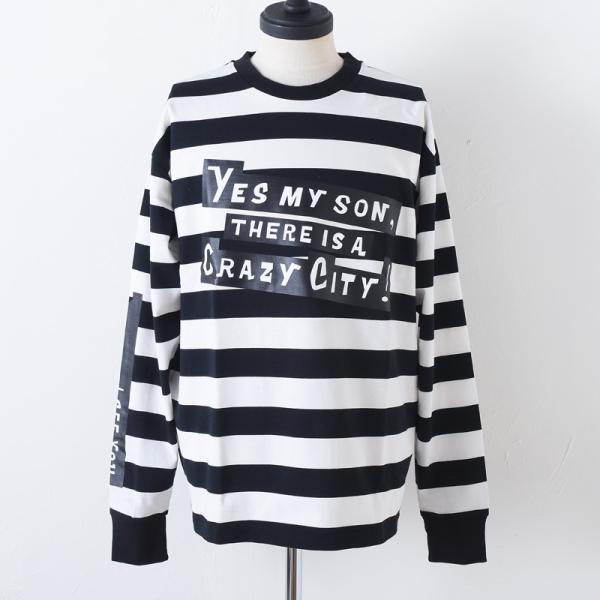 POP EYES ポップアイズ CRAZY CITY! BORDER TEE SHIRT LS ボー...