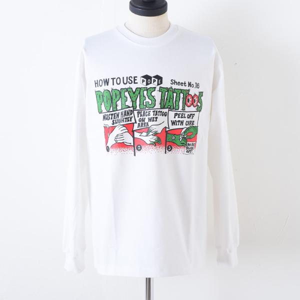 POP EYES ポップアイズ MONSTER TATOO TEE SHIRT LS ロングスリーブ...