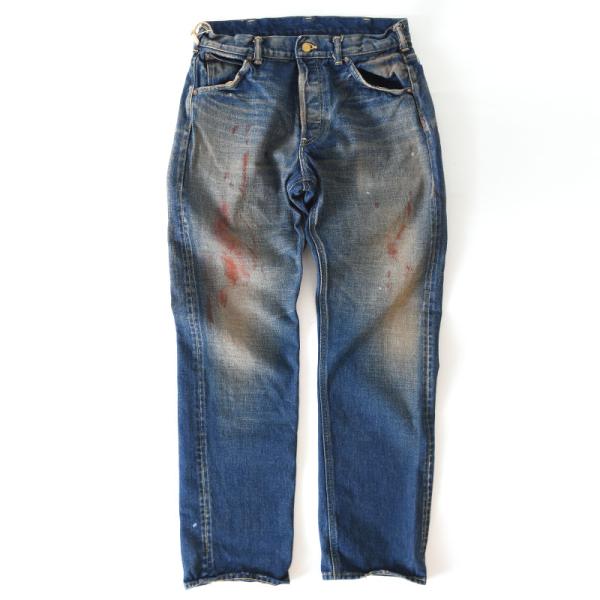 BY GLAD HAND バイ グラッド ハンド デニムパンツ ヴィンテージ 加工 ペイント 送料無...