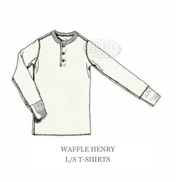 GLAD HAND グラッド ハンド パックTEE GH11 ヘンリー サーマル ワッフル クルーネ...