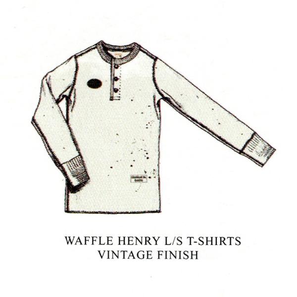 GLAD HAND グラッド ハンド パックTEE GH11VF サーマル ワッフル ヘンリーネック...