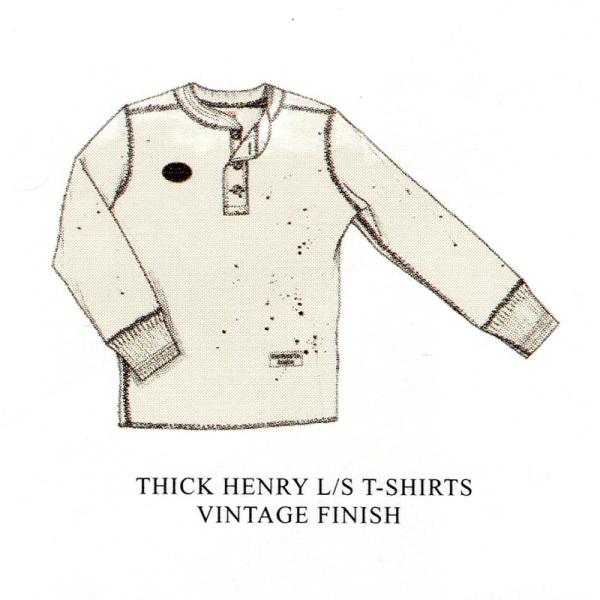 GLAD HAND グラッド ハンド パックTEE GH19VF サーマル 厚手 ヘンリーネック ヴ...