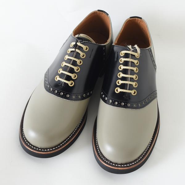 REGAL×GLAD HAND リーガル グラッドハンド SADDLE SHOES GRAY/BLA...