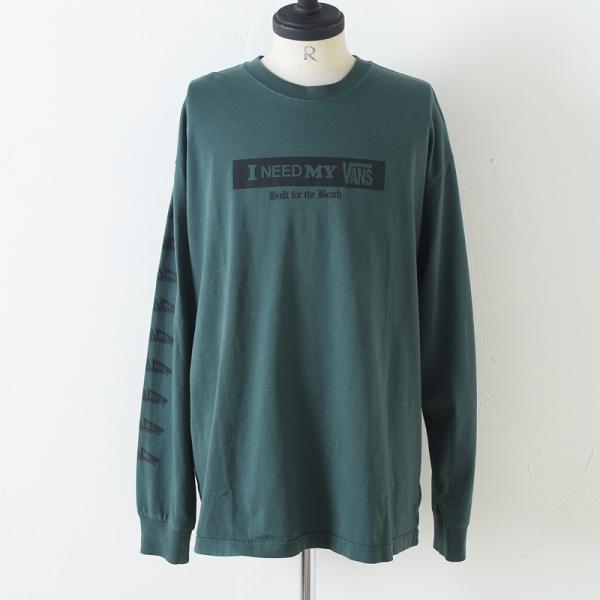 VANS バンズ USA企画 LS TEE I NEED MY ロングスリーブTEE MOSS