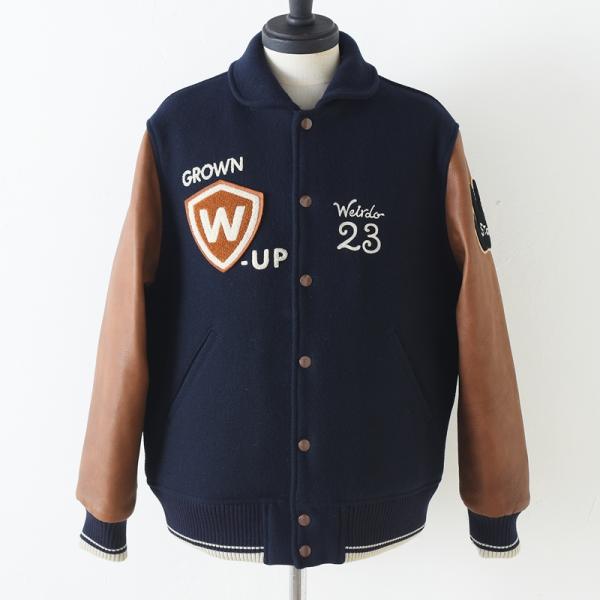 WEIRDO ウィア−ド Weirdo - STADIUM JACKET NAVY スタジャン GL...
